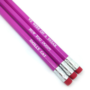 Friends hand stamped quote pencils by POPCULT from LA LA LAND