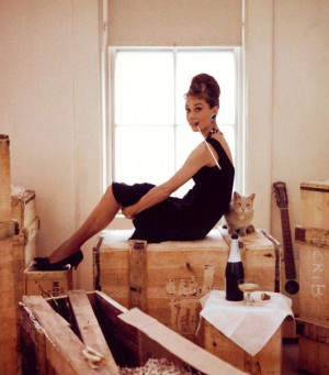 Audrey Hepburn as Holly Golightly.