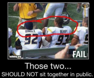 You would think that these two football players would know better...