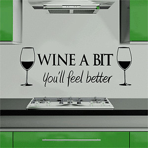 WINE-A-BIT-quote-wall-art-sticker-decal-vinyl-kitchen-dinning-cafe ...