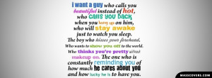 want a guy who calls you beautiful instead of hot.. FB timeline ...