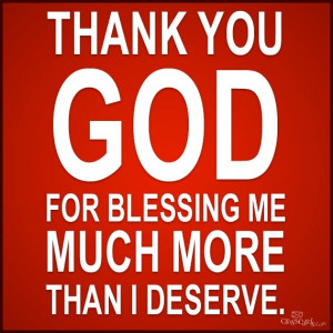 Thank You, GOD...