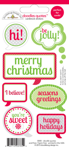... - Home for the Holidays - Christmas - Cardstock Stickers - Quotes