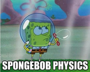 funny cartoon logic spongebob physics
