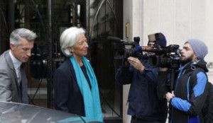 International Monetary Fund Managing Director Christine Lagarde leaves ...