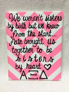 Alpha Xi Delta Chevron Canvas by MegansCanvases on Etsy, $15.00