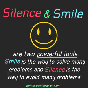 silence and smile quote
