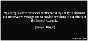More Philip E. Berger Quotes