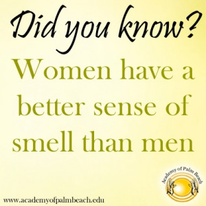 Women have a better sense of smell than men #funfacts #didyouknow # ...
