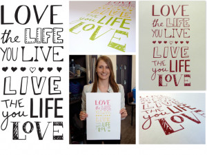 Project: One Love - Bob Marley Quote Poster