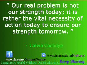 Great Thoughts Calvin Coolidge