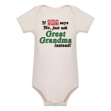 Just Ask Great Grandma! Organic Baby Bodysuit for
