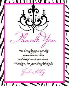 Thank You Cards Sweet 16 Birthday