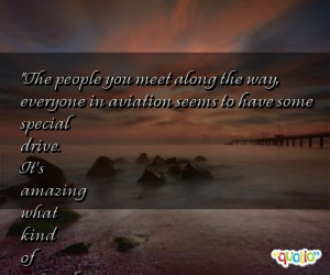 The people you meet along the way,