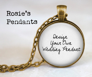 DESIGN YOUR OWN Wedding Jewelry - Quote of Your Choice - Personalized ...