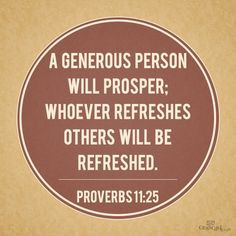 generosity is contagious More
