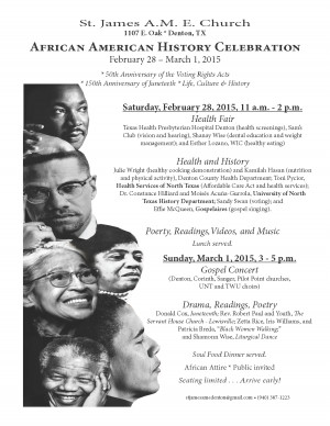 ... Church to Celebrate African American History and Host Health Fair