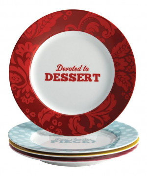 Quotes Dessert Plate Set