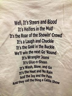 ... Quotes, Tid Bit, Farms Things, Country Flare, Cattle Quotes, 4-H Songs