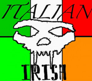 ITALIAN IRISH SKULL FLAG Images