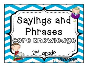2nd Grade Core Knowledge Sayings and Phrases