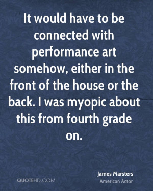 ... the house or the back. I was myopic about this from fourth grade on