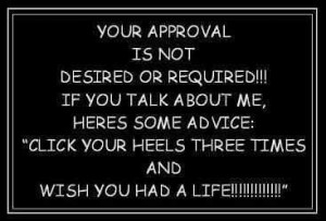No approval required funny facebook quote