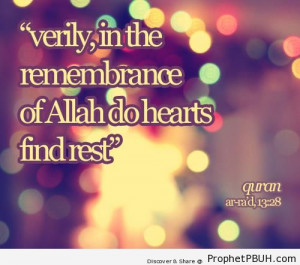 ... of Allah - Islamic Quotes About Dhikr (Remembrance of Allah