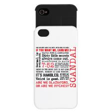 Scandal Quotes iPhone Wallet Case for