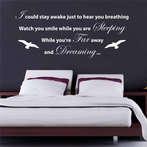 Always Kiss Me Goodnight Wall Sticker