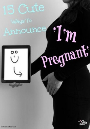 Finding out you're pregnant is one thing, but getting to finally shout ...