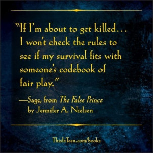 From The False Prince by Jennifer A. Nielsen. Read an excerpt here ...