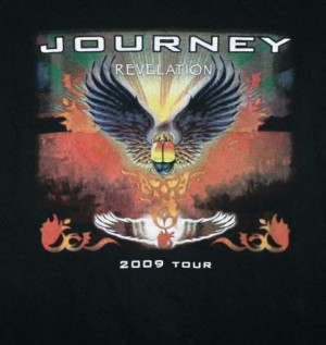 JOURNEY 2009 REVELATION CONCERT TOUR T-SHIRT Adult Medium Black FREE ...