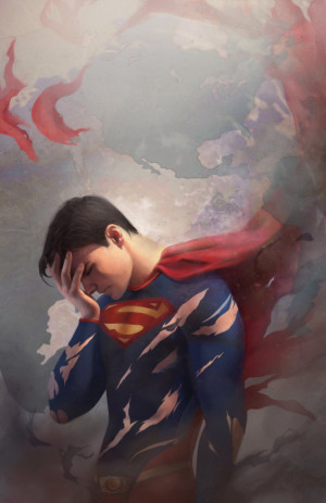 Tired Superman by FionaMeng