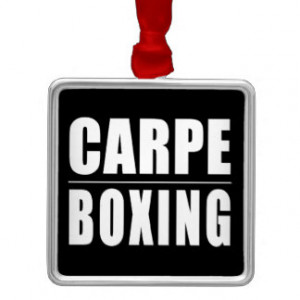 Funny Boxers Quotes Jokes : Carpe Boxing Square Metal Christmas ...