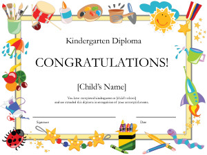 Kindergarten Diploma - PowerPoint by BrittanyGibbons