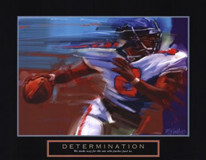 Determination-Quarterback Fine-Art Print