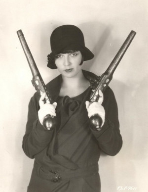 1920s, badass, flapper, funny, girl, guns, history, monochrome ...