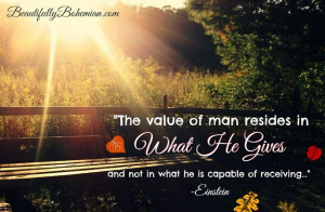 The value of a man...