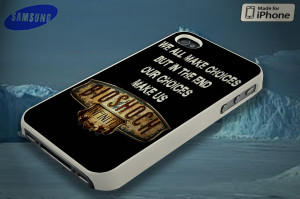 Bioshock Infinite Quote Black Phone Case Back Cover for iPhone, iPod ...