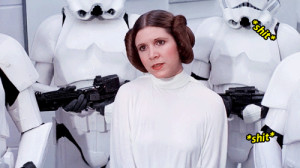 funny film star wars Princess Leia Darth Vader A New Hope i dont know ...