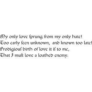 Romeo and Juliet Act 1 scene 5 FF Ophelia - Fonts.com