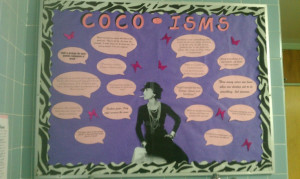 Coco Chanel Inspirational Quote Board