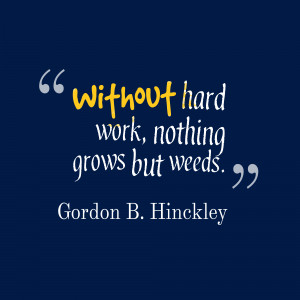 find that the harder i work the more luck i seem to have