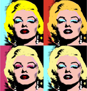 Marilyn Monroe l'actrice américaine par Andy Warhol