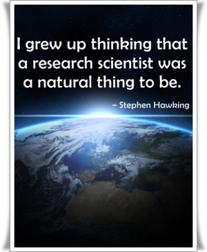 Stephen Hawking Quotes on Love for Science
