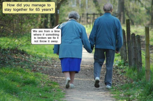 This reminds me of my precious parents .. married 65 years also AND ...