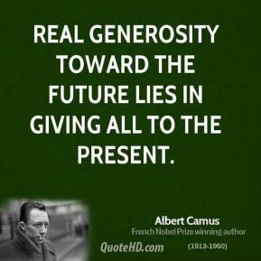 Real Generosity Quotes