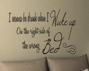 Ed Sheeran Drunk When I Wake Up Vin yl Wall Art Sticker - Song Quote ...