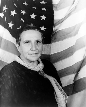 Gertrude Stein, American writer, poet, and art collector
